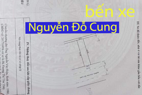 Bán đất nguyễn Đỗ Cung khu Trung Nghĩa đối diện bến xe